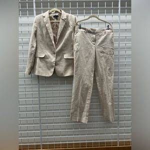 Ann Taylor Linen Blend Suit - Size 6